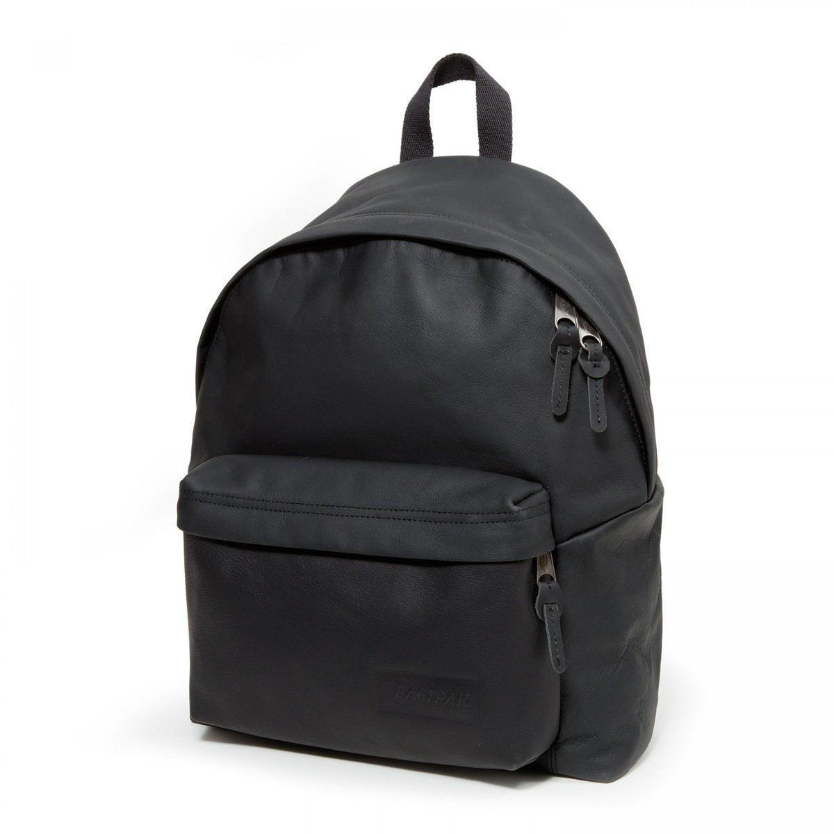 Eastpak black cheap leather backpack