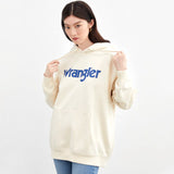 Wrangler 男女款衛衣 連帽- 米白色