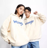 Wrangler 男女款衛衣 連帽- 米白色