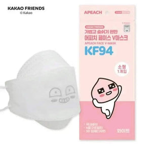 Kakao Friends [APEACH]- 【小童】KF94 四層式3D立體口罩30片裝