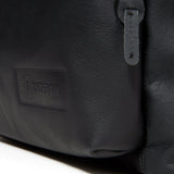 Eastpak - PADDED PAK'R: USA Leather Backpack - Black Ink Leather