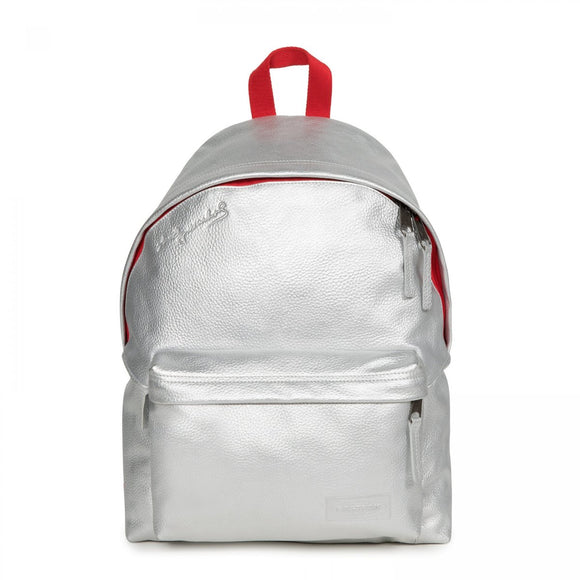 Eastpak - PADDED PAK'R: USA classic Leather Backpack - Silver Can (Andy Warhol Collab)