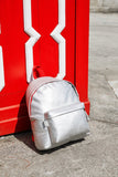 Eastpak - PADDED PAK'R: USA classic Leather Backpack - Silver Can (Andy Warhol Collab)