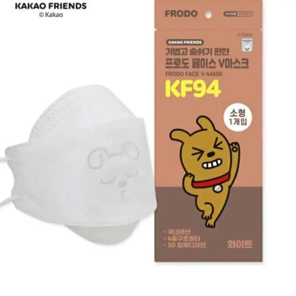 Kakao Friends [FRODO]-【小童】KF94 四層式3D立體口罩30片裝